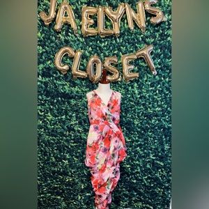 PLT pink floral dress